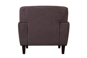 Porter Designs Evan Soft Textured Microfiber Contemporary Chair Brown 01-195-03-8130