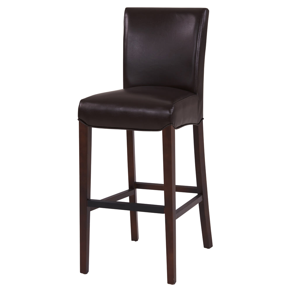 Milton Bar Stool - Stylish Bonded Leather Design with Solid Birch Frame for Modern Home Interiors