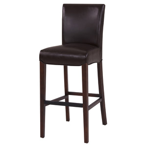 Milton Bar Stool - Stylish Bonded Leather Design with Solid Birch Frame for Modern Home Interiors