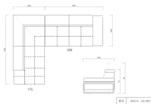 VIG Furniture Divani Casa Myst Mini - Modern White Eco-Leather Right Facing Sectional Sofa VGKNK8317-ECO-WHT