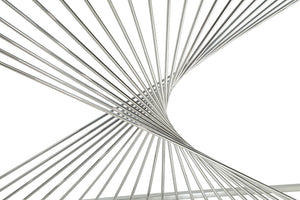 VIG Furniture Modrest Trinity Modern Glass & Stainless Steel Console Table VGVCK8618