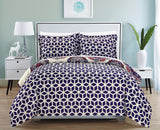 Ibiza Navy King 3pc Duvet Set