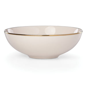 Trianna Blush™ All-Purpose Bowl Set of 4 - Stylish Microwave-Safe Pink Porcelain with Gold Trim