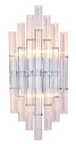 Bethel Chrome Wall Sconce in Metal & Glass