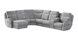 Southern Motion Showstopper 736-69P,80,84,80,80,46WC,06P Transitional  Power Headrest Reclining Sectional with Wireless Power Storage Console 736-69P,80,84,80,80,46WC,06P 164-09