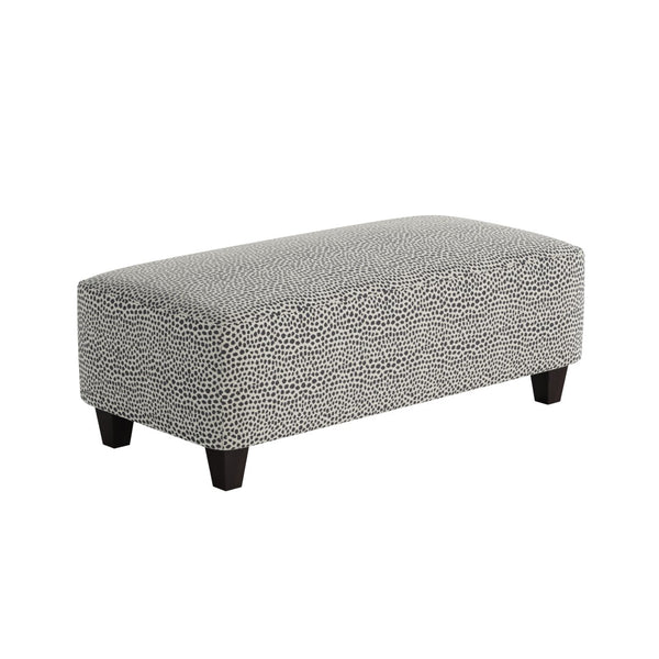 Fusion 100-C Transitional Cocktail Ottoman 100-C Faux Skin Carbon 49" Wide Cocktail Ottoman