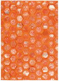 Nourison Michael Amini City Chic MA100 Modern Handmade Woven Indoor only Area Rug Tangerine 5'3" x 7'5" 99446209603