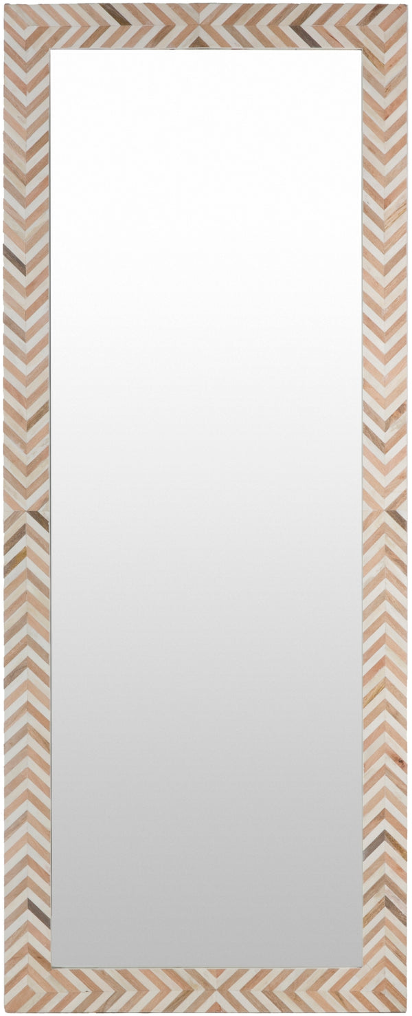 Kathryn KAH-002 Global Bone, Wood Mirror KAH002-2768  Bone, Wood, Wood 68"H x 27"W