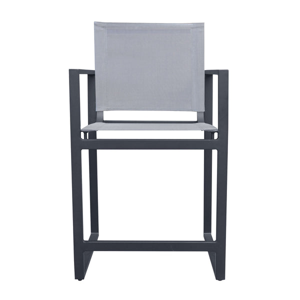 VIG Furniture Renava Kayak - Modern Dark Charcoal Outdoor Counter Stool VGGERH-AGEAN-BS-CTR-GRY-1