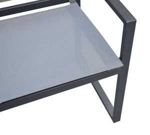 VIG Furniture Renava Kayak - Modern Charcoal Outdoor Dining Armchair (Set of 2) VGGERHAGEAN-GRY