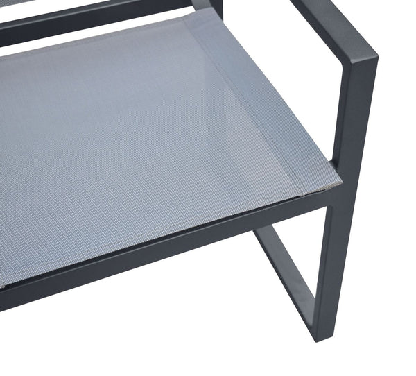 VIG Furniture Renava Kayak - Modern Charcoal Outdoor Dining Armchair (Set of 2) VGGERHAGEAN-GRY