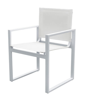 VIG Furniture Renava Kayak - Modern White Outdoor Dining Armchair (Set of 2) VGGERHAGEAN-WHT