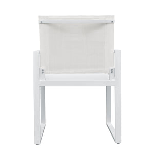 VIG Furniture Renava Kayak - Modern White Outdoor Dining Armchair (Set of 2) VGGERHAGEAN-WHT