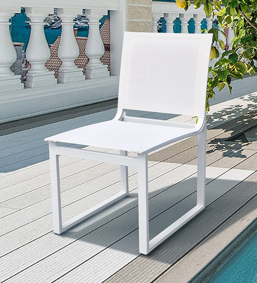 VIG Furniture Renava Kayak - Modern Outdoor White Dining Chair (Set of 2) VGGERH-AGEAN-CH-WHT-1