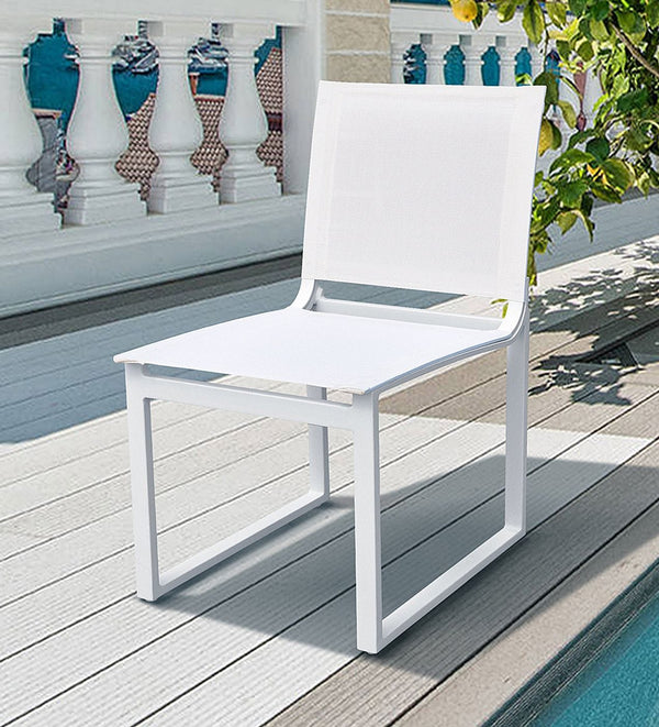 VIG Furniture Renava Kayak - Modern Outdoor White Dining Chair (Set of 2) VGGERH-AGEAN-CH-WHT-1
