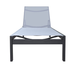 VIG Furniture Renava Kayak - Modern Charcoal Outdoor Chaise Lounge VGGEAGEAN-GRY