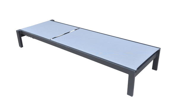 VIG Furniture Renava Kayak - Modern Charcoal Outdoor Chaise Lounge VGGEAGEAN-GRY