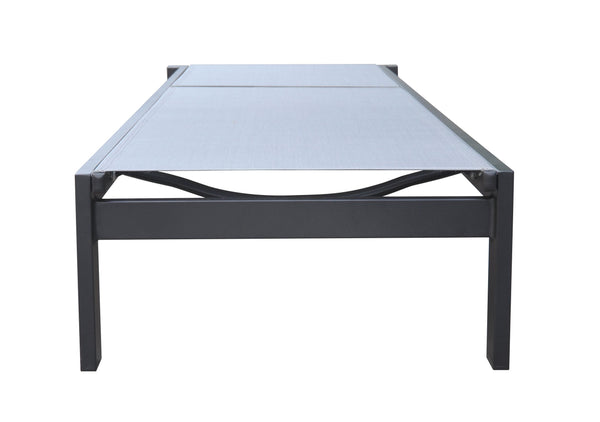 VIG Furniture Renava Kayak - Modern Charcoal Outdoor Chaise Lounge VGGEAGEAN-GRY