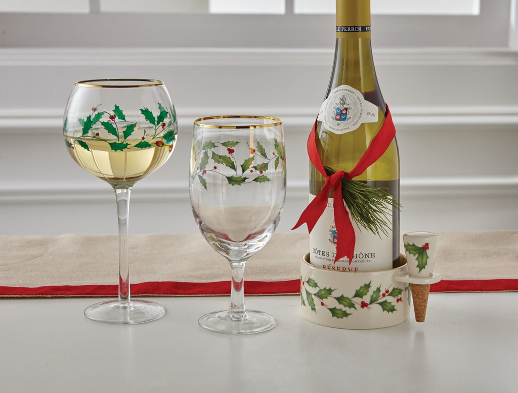 Holiday 4-Piece Wine Glass Set – English Elm