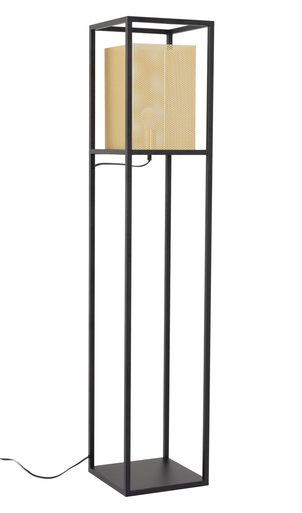 Zuo Modern Yves Steel Modern Commercial Grade Floor Lamp Gold, Black Steel