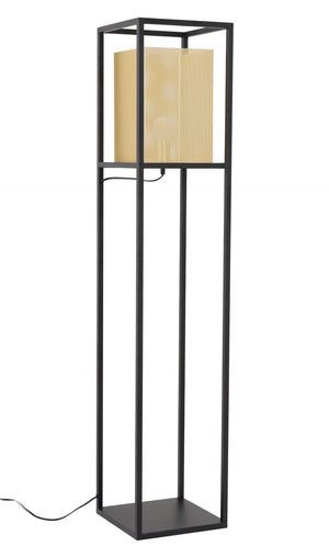 Zuo Modern Yves Steel Modern Commercial Grade Floor Lamp Gold, Black Steel