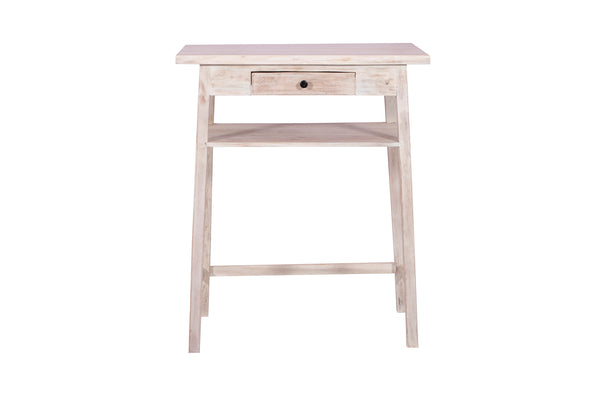 Porter Designs Granby Solid Acacia Wood Modern Desk White 10-190-05-1788