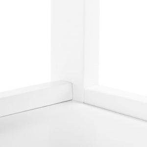 Bevin 2 Shelf Kitchen Cart White Wood KCH1400B