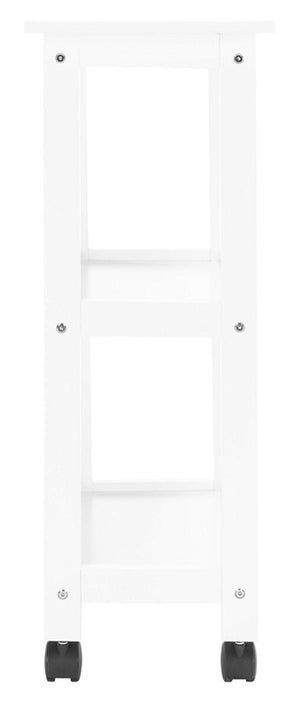 Bevin 2 Shelf Kitchen Cart White Wood KCH1400B