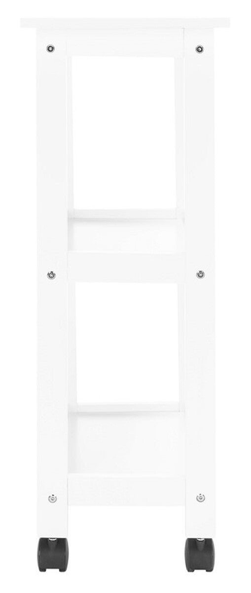 Bevin 2 Shelf Kitchen Cart White Wood KCH1400B