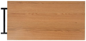 Cohyn 2 Drawer 2 Shelf Kitchen Cart Natural / Matte Black Wood KCH1401A