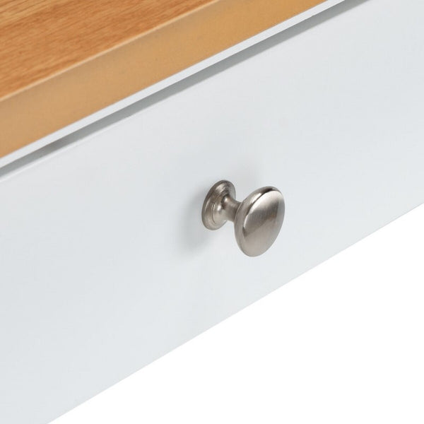 Cohyn 2 Drawer 2 Shelf Kitchen Cart Natural / White Wood KCH1401B