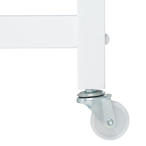 Cohyn 2 Drawer 2 Shelf Kitchen Cart Natural / White Wood KCH1401B