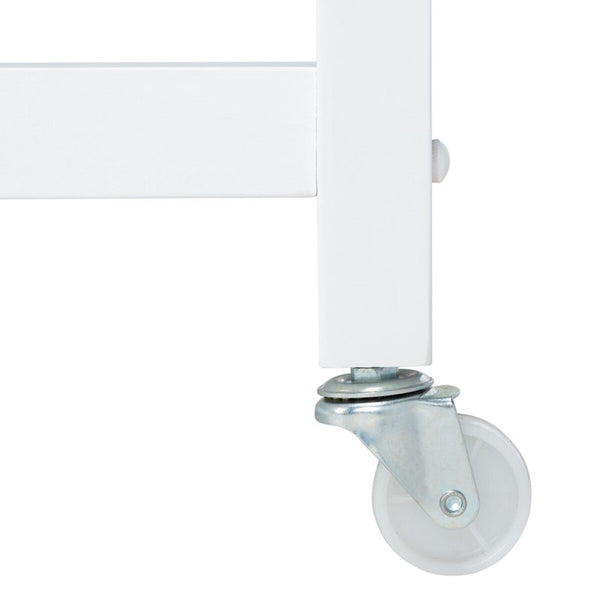 Cohyn 2 Drawer 2 Shelf Kitchen Cart Natural / White Wood KCH1401B