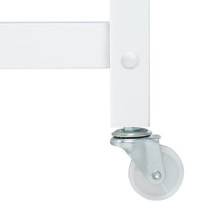 Daley 2 Drawer 2 Shelf Kitchen Cart Natural / White Wood KCH1402B