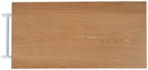 Daley 2 Drawer 2 Shelf Kitchen Cart Natural / White Wood KCH1402B