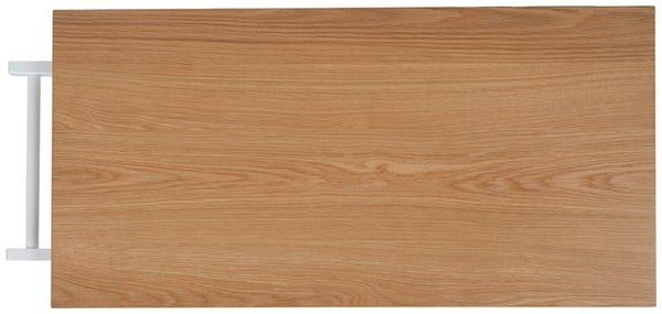 Daley 2 Drawer 2 Shelf Kitchen Cart Natural / White Wood KCH1402B