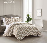 Chic Home Tudor Duvet Cover Set Beige King