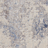 Nourison Sleek Textures SLE06 Machine Made Power-loomed Indoor Area Rug Ivory/Grey 7'10" x 10'6" 99446711878