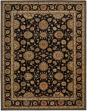 Nourison Living Treasures LI05 Persian Machine Made Loomed Indoor only Area Rug Black 7'6" x 9'6" 99446675774