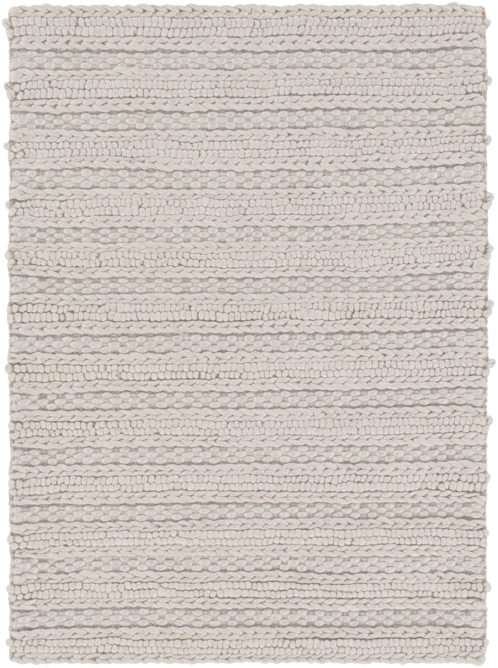 Kindred KDD-3001 Modern Viscose, NZ Wool Rug KDD3001-913 Light Gray 70% Viscose, 30% NZ Wool 9' x 13'
