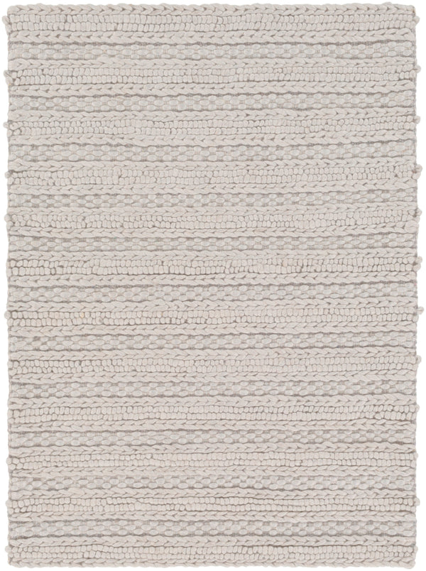 Kindred KDD-3001 Modern Viscose, NZ Wool Rug KDD3001-913 Light Gray 70% Viscose, 30% NZ Wool 9' x 13'