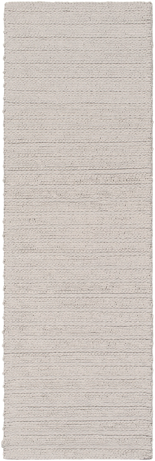 Kindred KDD-3001 Modern Viscose, NZ Wool Rug KDD3001-312 Light Gray 70% Viscose, 30% NZ Wool 3' x 12'