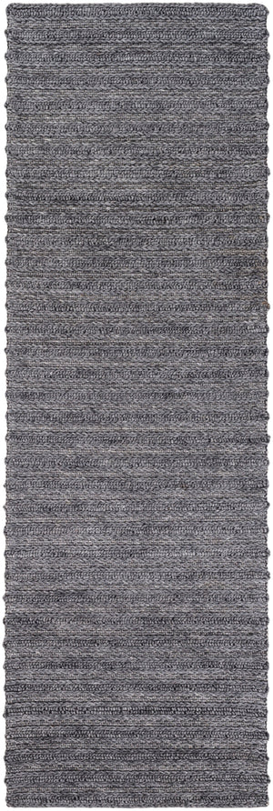 Kindred KDD-3002 Modern Viscose, NZ Wool Rug KDD3002-268 Charcoal 70% Viscose, 30% NZ Wool 2'6" x 8'