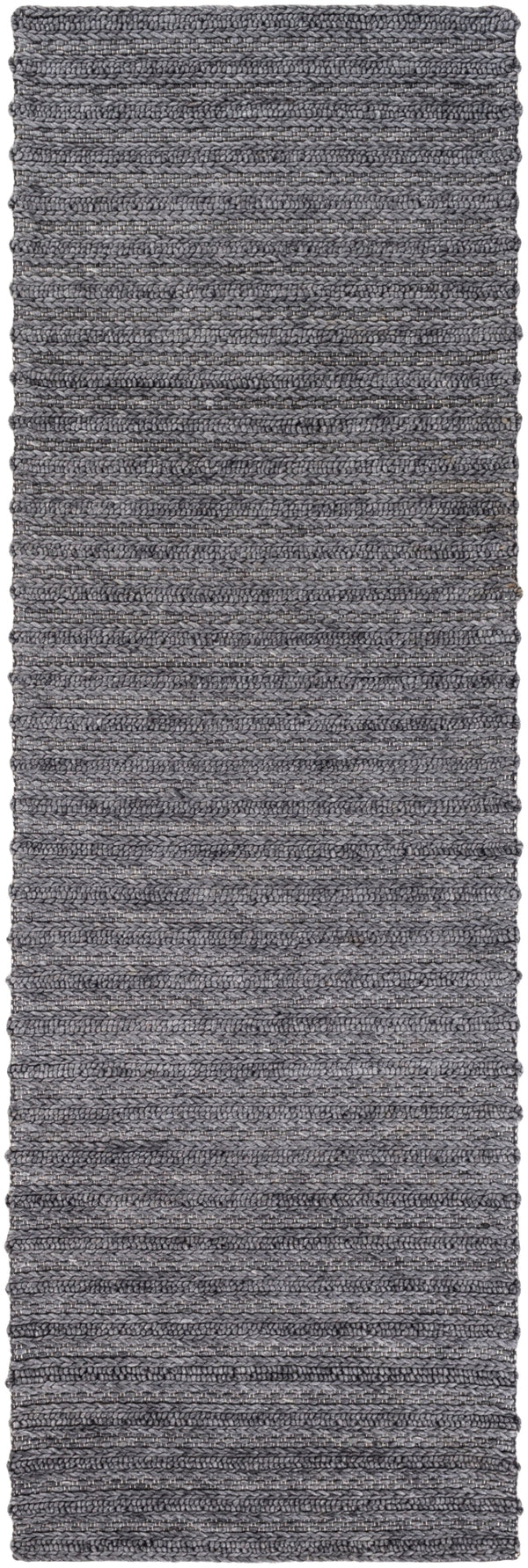 Kindred KDD-3002 Modern Viscose, NZ Wool Rug KDD3002-268 Charcoal 70% Viscose, 30% NZ Wool 2'6" x 8'