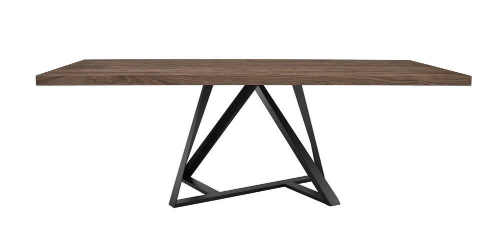 VIG Furniture Modrest Keanna - Modern Industrial Walnut & Black Dining Table VGEWF2208DA-WAL-DT