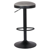 Juno Leatherette Gaslift Backless Swivel Bar Stool - Set of 2