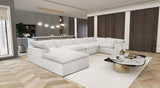 VIG Furniture Divani Casa Kellogg - Modern White U Shaped Feather Sectional Sofa VGKN79461-WHT-SECT