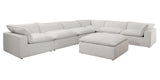 VIG Furniture Divani Casa Kellogg - Modern White U Shaped Feather Sectional Sofa VGKN79461-WHT-SECT