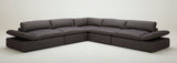 VIG Furniture Divani Casa Kelly - Modern Dark Grey Fabric Sectional Sofa VGKKKF2612-GREY-S