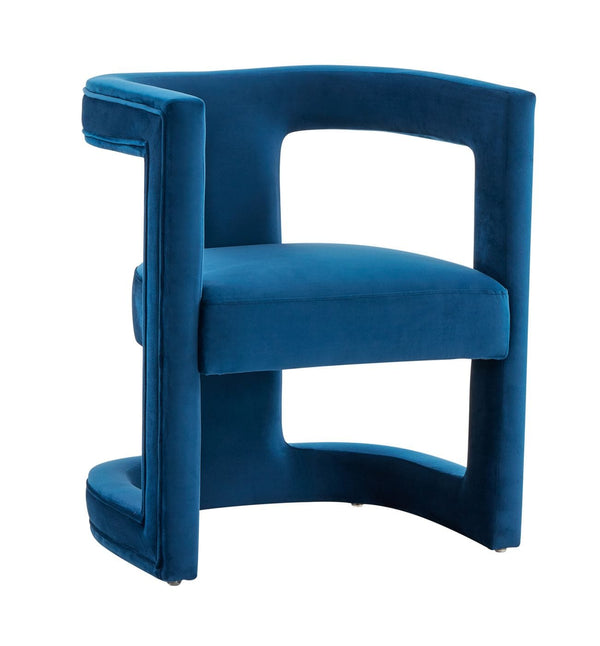 VIG Furniture Modrest Kendra - Modern Blue Fabric Accent Chair VGRHRHS-AC-231-BLUE